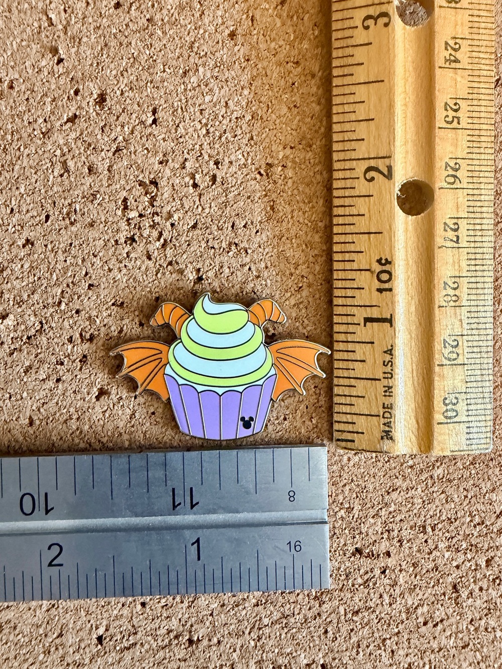 Disney World Hidden Disney 2026 Wave A Cupcake Chaser Enamel Pin - Figment - Picture 4 of 4